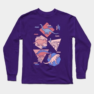 Nineties Dinosaurs Rose Long Sleeve T-Shirt